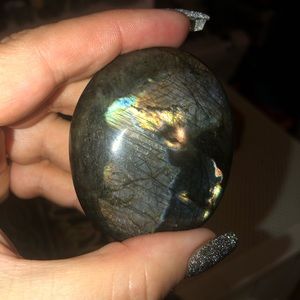Black Labradorite Palm Stone - Approx: 2.75”